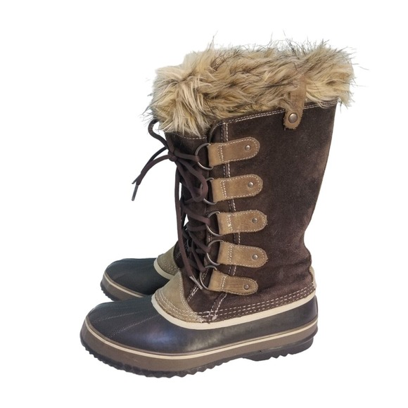 Sorel Shoes - Sorel Joan Of Arctic Brown Waterproof Insulated Winter Boots NL1540 248 Sz 10